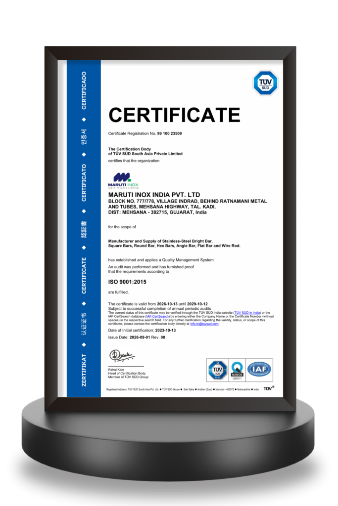 Maruti ISO CERTIFICATE 9001:2015